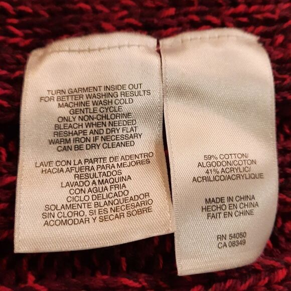 Jones New York Toggle Cardigan Colorblocked Sweater Jacket - Picture 12 of 12